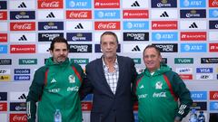 Duilio Davino, Rodrigo Ares de Parga y Andrés Lillini, directores en la Federación Mexicana de Fútbol.