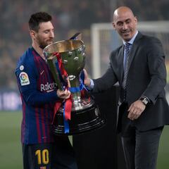 Rubiales: “Si vuelve Messi a LaLiga, será recibido con los brazos abiertos”