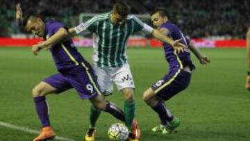 Joaquín, ante el Málaga.