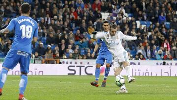 Bale marc&oacute; en abril este gol al Getafe (3-1). 