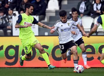 Matos, en un partido del Burgos contra el Amorebieta