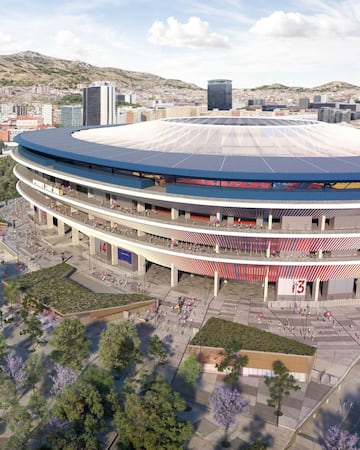 Así quedará el estadio del Fútbol Club Barcelona tras las obras de remodelación.