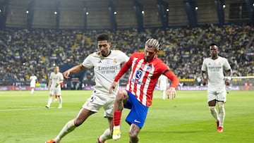 10/01/24 PARTIDO SEMIFINAL SUPERCOPA DE ESPAÑA 2024 
REAL MADRID - ATLETICO DE MADRID 
JUDE BELLINGHAM RODRIGO DE PAUL 