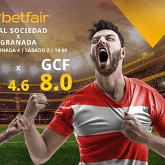 Real Sociedad vs. Granada CF: horario, TV, estadísticas, clasificación y pronósticos