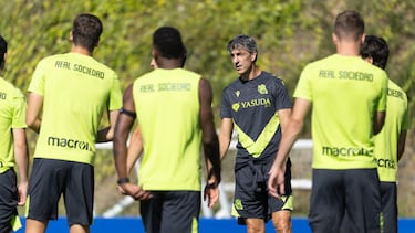 El entrenador de la Real Sociedad, Imanol Alguacil.