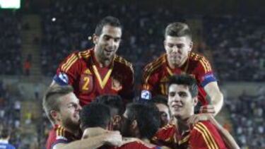 Isco celebra su gol.