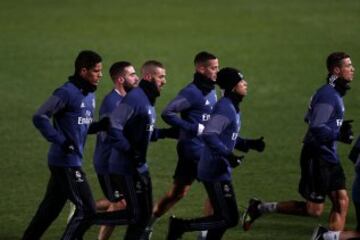 James Rodríguez entrena al lado de sus compañeros del Real Madrid en Yokohama, Japón, pensando en el Mundial de Clubes y el América de México, su primer rival.