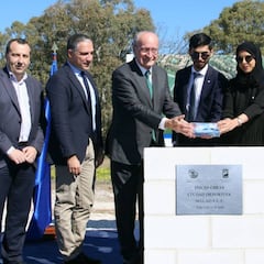 Día histórico para el Málaga: Por fin se puso la primera piedra de su Academia