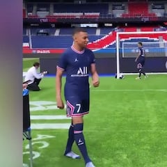 Neymar sintiendo lo que sienten con él los porteros... gracias a Mbappé