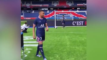 Neymar sintiendo lo que sienten con él los porteros... gracias a Mbappé