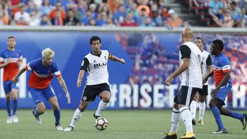 Parejo, en un partido en Estados Unidos.