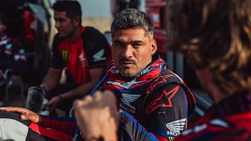 Pablo Quintanilla durante el Dakar 2025 con Honda.