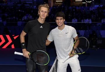 Sebastian Korda y Carlos Alcaraz.