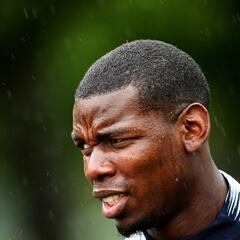 Pogba training in Miami after watching Messi’s playoff game