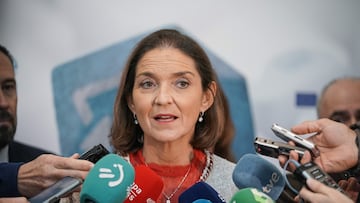 La ministra de Industria, Comercio y Turismo, Reyes Maroto, ofrece declaraciones a los medios en el Congreso Urban Commerce 2022, en el Palacio de Congresos Europa de Vitoria, a 10 de noviembre de 2022, en Vitoria-Gasteiz, Álava, País Vasco (España). El Congreso Urban Commerce 2022 ha contribuido a afianzar a Vitoria-Gasteiz como marco de referencia en políticas de revitalización comercial y en el intercambio de experiencias en torno a la modernización y la innovación en el comercio urbano. El Palacio de Congresos Europa alberga dos jornadas consecutivas en las que más de 25 expertos ofrecen respuestas útiles al comercio urbano ante los nuevos escenarios que sus responsables deben de enfrentar en un entorno cambiante y plagado de incertidumbres. Es un punto de encuentro entre profesionales internacionales de reconocido prestigio en materias que inciden en cuestiones tan variadas como el urbanismo comercial, la sostenibilidad, el marketing, las nuevas tendencias de consumo, el fenómeno de la inmigración en el comercio, la innovación, los cambios en la tecnología y cómo afecta al desarrollo del comercio minorista, las soluciones de accesibilidad, los nuevos formatos comerciales.
10 NOVIEMBRE 2022;MAROTO;MINISTRA;CONGRESO;URBAN COMMERCE;VITORIA;COMERCIO;EXPERTOS;PROFESIONALES
Iñaki Berasaluce / Europa Press
10/11/2022