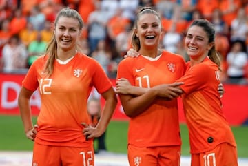 Jugadoras de Holanda.