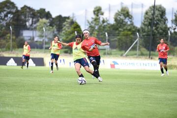 Las dirigidas por Carlos Paniagua iniciaron sus entrenamientos en la Sede Deportiva de la Federación Colombiana de Fútbol en Bogotá.