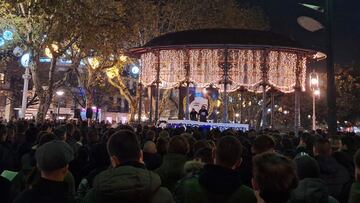 Multitudinaria marcha en recuerdo a Aitor Zabaleta.