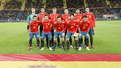 Once inicial de Espa&ntilde;a contra Bosnia.