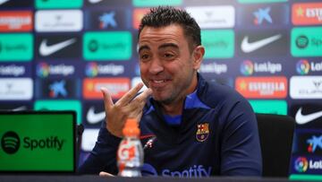 Xavi, en la conferencia de prensa previa al encuentro de este miércoles ante el Rayo.