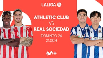 Athletic Club vs. Real Sociedad en Movistar Plus+ de LaLiga