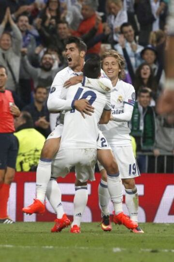 El 10 del Madrid puso el centro justo para el cabezazo de gol de Morata.