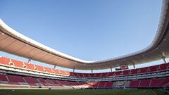  A General View Stadium during the game Guadalajara vs FC Juarez, corresponding to the fourth round match of the Torneo Guard1anes Clausura 2021 of the Liga BBVA MX, at Akron Stadium, on January 30, 2021.
 
 &lt;br&gt;&lt;br&gt;
 
 Vista General del Estadio durante el partido Guadalajara vs FC Juarez, correspondiente a la Jornada 04 del Torneo Clausura Guard1anes 2021 de la Liga BBVA MX, en el Estadio Akron, el 30 de Enero de 2021.