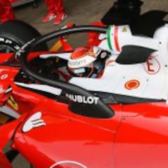 Raikkonen prueba el 'Halo' en el Ferrari por petición de la FIA