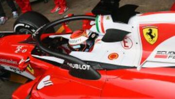 El 'Halo' montado en el Ferrari de Raikkonen.