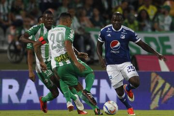 Los goles del partido fueron anotados por Dayro Moreno, para Nacional, y Christian Marrugo por Millonarios.
