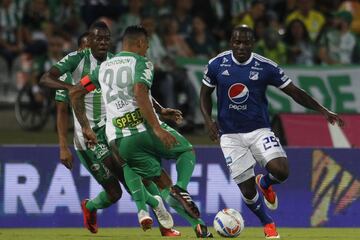 Los goles del partido fueron anotados por Dayro Moreno, para Nacional, y Christian Marrugo por Millonarios. 