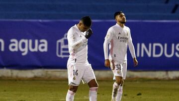 20/01/21 PARTIDO COPA DEL REY DIECISEISAVOS
  ALCOYANO - REAL MADRID 
 TRISTEZA CASEMIRO 