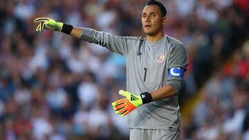 Keylor Navas en un partido con Costa Rica