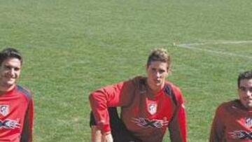 <b>LAS CARAS DEL ATLÉTICO. </b>Pablo Ibáñez, Fernando Torres y Antonio López representaron al Atlético con la Selección española.