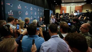 Tom Brady acaparó la atención en el hotel de los Patriots