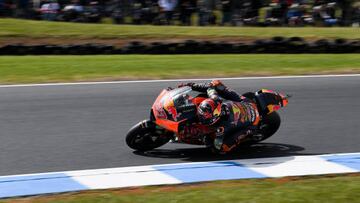 PHILLIP ISLAND, AUSTRALIA - OCTOBER 15: Augusto Fernandez of Spain on the Red Bull KTM Ajo Kalex during moto2 free practice three at The 2022 Australian MotoGP at The Phillip Island Circuit on October 15, 2022 in Phillip Island, Australia. (Photo by Steven Markham/Icon Sportswire via Getty Images)