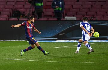 1-1. Jordi Alba marcó el primer gol.