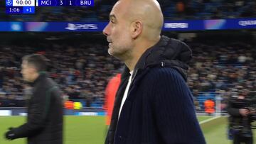 La reacción de Guardiola según pitó el árbitro: muy significativa