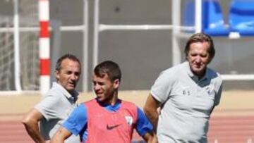 Schuster, en un entrenamiento.