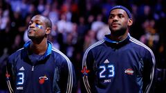 Dwyane Wade y LeBron James en el 2009 NBA All-Star Game