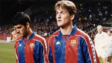 Guardiola y Christiansen coincidieron en las filas del Barcelona.