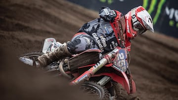 Daniela Guillén, con la GasGas en el MXGP de Países Bajos.