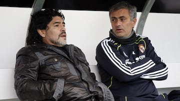 maradona, con Mourinho