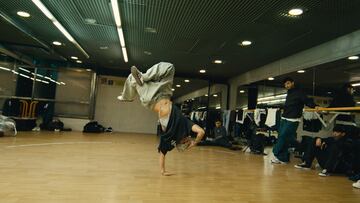 Una sesión de entrenamiento de los b-boys y b-girls en el CAR de Madrid. 