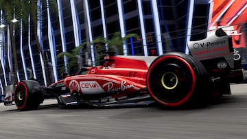 Otra imagen virtual del Ferrari que usarán en el GP de Las Vegas.