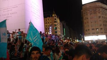 El Obelisco recibe los festejos del campeón