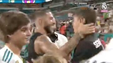 No es grande, es gigante: el gesto de Ramos con un fan en Miami