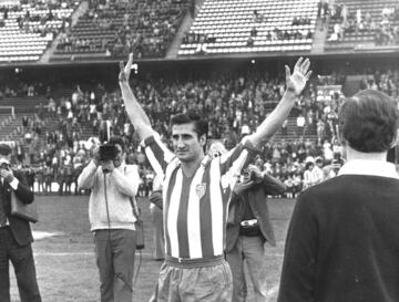 Calleja llegó al Atlético en 1958 y fue cubriendo etapas hasta convertirse en capitán. 