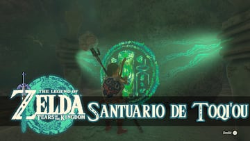 the legend of zelda tears of the kingdom nintendo switch guia santuario toqi'ou