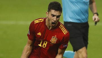 17/11/20 PARTIDO UEFA NATIONS LEAGUE
FASE DE GRUPOS LIGA A GRUPO A ESTADIO LA CARTUJA
SELECCION ESPAÃOLA ESPAÃA - ALEMANIA
SEGUNDO GOL FERRAN TORRES 2-0 ALEGRIA